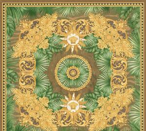 A.S. Création | Vliesová tapeta na zeď VERSACE na zeď 38703-3 | 0,70 x 10,05 m | zelená, zlatá, hnědá