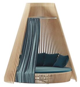 Ethimo Denní postel s přístřeškem Hut, Ethimo, kulatá 300x330 cm, rám hliník, dřevo Accoya