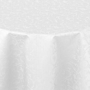 Ubrus Veba GARBO Ornament bílá Velikost: 140x220 cm - ovál