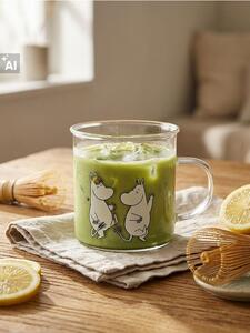 Sinsay - Skleněný hrnek s uchem The Moomins - vícebarevná
