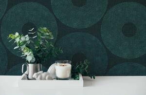 A.S. Création | Vliesová tapeta na zeď Desert Lodge 38524-4 | 0,53 x 10,05 m | zelená, modrá, šedá, vining ivy