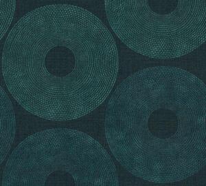 A.S. Création | Vliesová tapeta na zeď Desert Lodge 38524-4 | 0,53 x 10,05 m | zelená, modrá, šedá, vining ivy