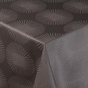 Ubrus Veba FLOW Pampelišky tmavá šedá Velikost: 130 cm - kruh