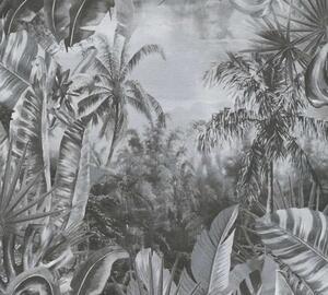 A.S. Création | Vliesová tapeta na zeď My Home My Spa 38356-4 | 0,53 x 10,05 m | černá, šedá