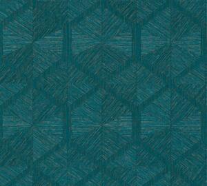 A.S. Création | Vliesová tapeta na zeď My Home My Spa 38690-1 | 0,53 x 10,05 m | modrá, vining ivy