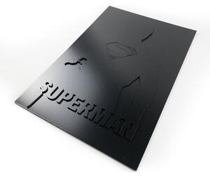 Dřevěná nástěnná dekorace Superman černý