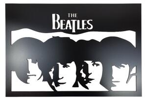 Dřevěná nástěnná dekorace The Beatles černá