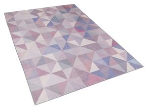 Modrošedý krátkovlasý koberec KARTEPE 140 x 200 cm