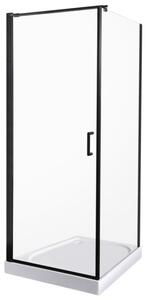 Novoterm Čtvercový sprchový kout NV-Hera 80x80 chrom/transparent + vanička