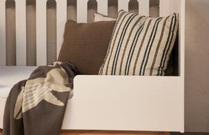 Béžová lakovaná zábrana na dětské postele Quax Trendy 140 x 26 cm