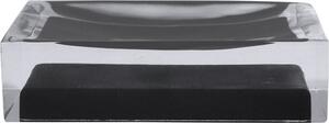 GRUND Miska na mýdlo CUBE černá 11x7x3 cm