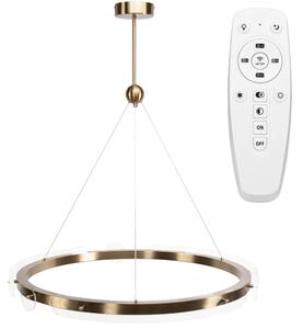 Toolight Loop, LED stropní svítidlo 79cm, 26W, dálkové ovládání, APP1549-CP, zlatá matná, OSW-06970