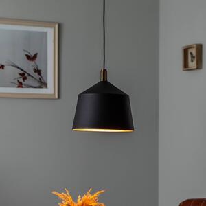Saglam 3720 závěsné svítidlo 1 světlo Ø25cm černá/zlatá