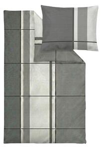 Looks BY Wolfgang Joop Saténové ložní povlečení, 140 x 200 cm, 70 x 90 cm (šedá) (100411487001)