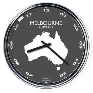 Kancelářské nástěnné hodiny: Melbourne (32 cm), Výběr barev Tmavé