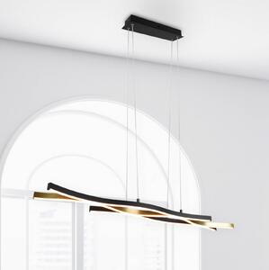 Trio Lighting Závěsné svítidlo Blaze LED, stmívatelné, mosazné provedení, stmívatelný, Mosaz / zlato, Obývací pokoj / jídelna, kov, Moderní