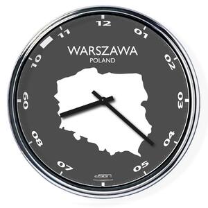 Kancelářské nástěnné hodiny: Warszawa (32 cm), Výběr barev Světlé