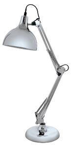 Eglo 94702 BORGILLIO - Moderní lampa na pracovní stůl (Naklápěcí lampa s lesklém chromu)