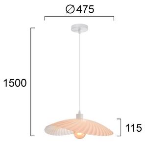 Lustr na lanku DANCE 1xE27/40W/230V růžová