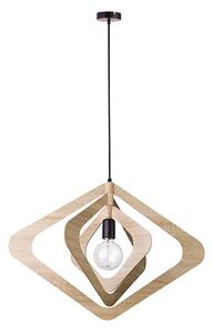 Lustr na lanku ROXIE 1xE27/15W/230V hnědá