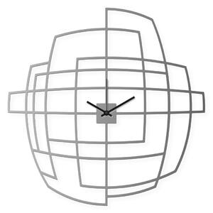 Velké nástěnné hodiny z oceli, 60x60 cm: Zakulacené | atelierDSGN