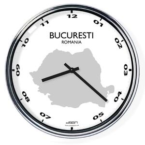 Kancelářské nástěnné hodiny: Bukurešť (32 cm), Výběr barev Světlé