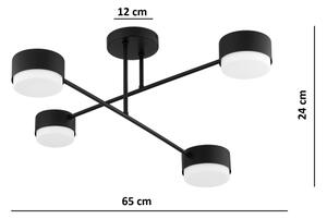 Brilagi - LED RGB Stm. přisazený lustr MONO 4xGX53/14W/230V Wi-Fi Tuya černá