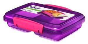 Sistema Barevná krabička na potraviny se 2 oddíly 350 ml fialová