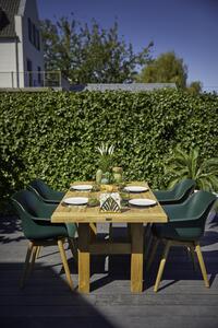 Yasmani zahradní set Hartman s teakovým stolem 180x90cm Sophie - barva židle: night green