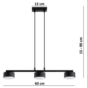 Brilagi - LED RGB Stm. lustr na lanku MONO 3xGX53/14W/230V Wi-Fi Tuya černá