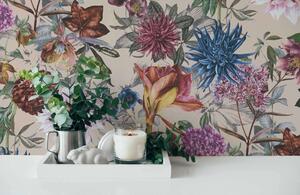 A.S. Création | Vliesová tapeta na zeď Dream Flowery 38175-5 | 0,53 x 10,05 m | vícebarevná