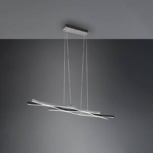 Trio Lighting Závěsné svítidlo Blaze LED, stmívatelné, hliník, stmívatelný, Hliník / šedá / zinek, Obývací pokoj / jídelna, kov, Moderní