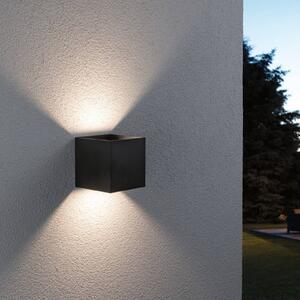 Venkovní nástěnné svítidlo Paulmann Cybo LED, RGBW, 10x10cm, antracitová