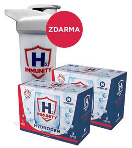H2 Immunity® DRINK 60 sáčků ( 2 balení ) | Molekulární vodík® + ZDARMA Šejkr 300 ml (míchací láhev)