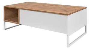 Konferenční stolek PEGAS - dub zlatý/bílá