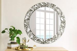 Kulaté zrcadlo rám s potiskem Tropické listy