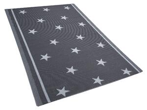 Venkovní oboustranný koberec tmavě šedý 120x180 cm LATUR