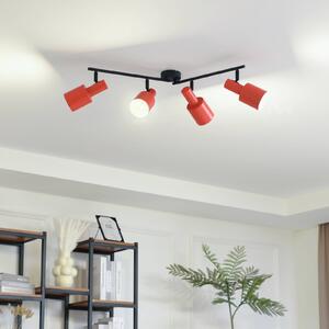Stropní bodové svítidlo Lindby Ovelia, oranžová/černá, 4 světla, E27