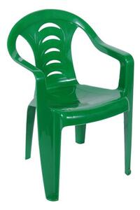 Dětská plastová židlička Marty Tmavě zelená