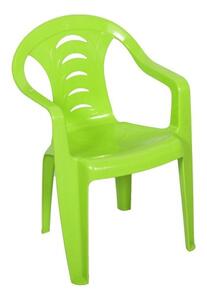 Dětská plastová židlička Marty Světle zelená
