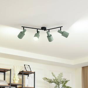 Stropní bodové svítidlo Lindby Ovelia, zelené, 80 cm, 4 světla, E27