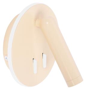 Toolight Toolight, LED nástěnné svítidlo 16x14cm, 10W, APP1615-1W, béžová, OSW-06530