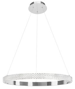 Toolight Závěsné designové osvětlení CRYSTAL LED + dálkové ovládání APP1511-CP Chrom
