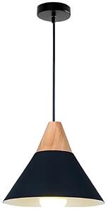 Toolight Toolight, stropní svítidlo 1xE27, SCANDI C, černá matná-hnědá, OSW-00104