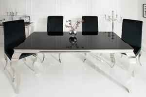 Barokní jídelní stůl Dylan, černý 180cm