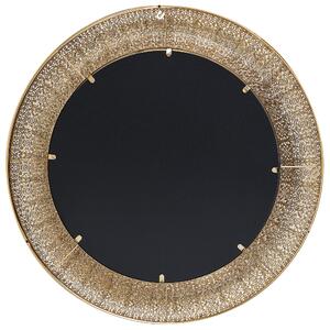 Nástěnné zlaté zrcadlo ø80 cm CHANNAY