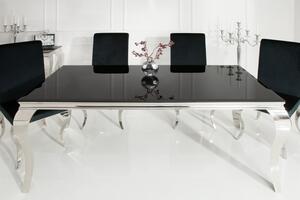 Barokní jídelní stůl Dylan, černý 200cm