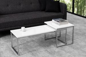 Bílý konferenční stolek Nobile set 2 ks »