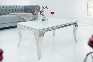 Bílý konferenční stolek Modern Barock 60 x 100 cm - 10 mm