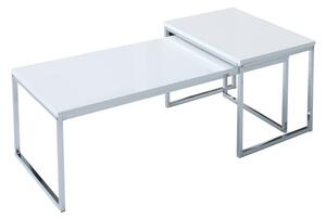 Bílý konferenční stolek Nobile set 2 ks »